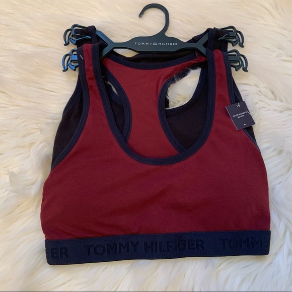 Tommy Hilfiger Cotton Racerback Bralette Set of Two - NWT - Small - Picture 3 of 11